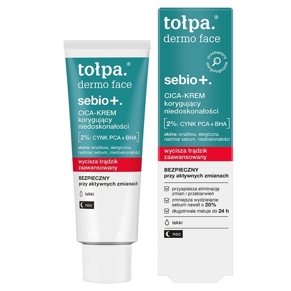 TOŁPA Tołpa Dermo Face Sebio+, Cica-krem korygujący niedoskonałości, 40 ml