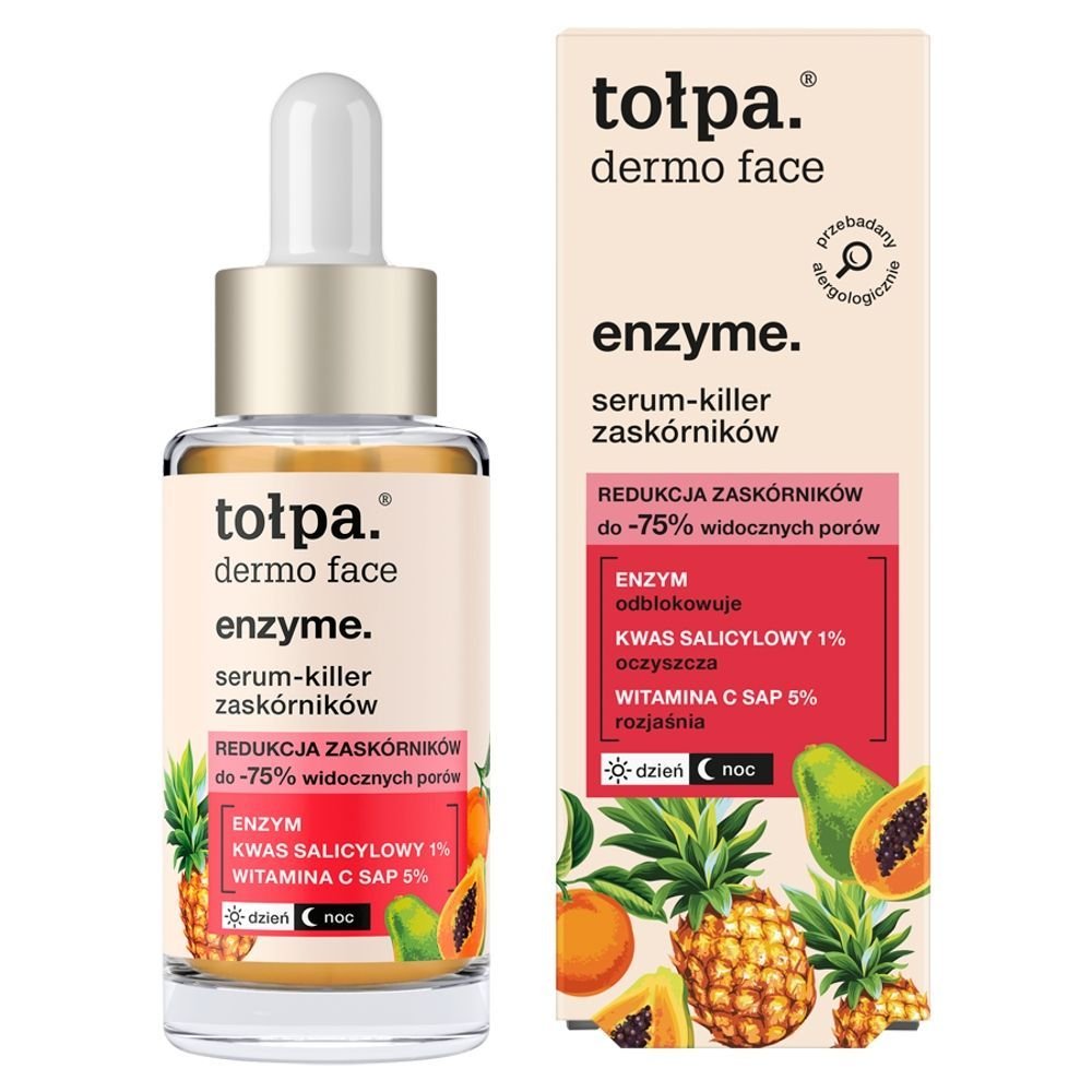 TOŁPA Tołpa Dermo Face Enzyme, serum-killer zaskórników, 30 ml — Inhaltsstoffe i ocena