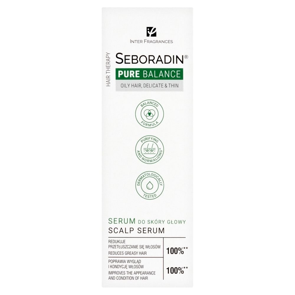 SEBORADIN Seboradin Pure Balance, serum,do skóry głowy, 100 ml — Inhaltsstoffe i ocena