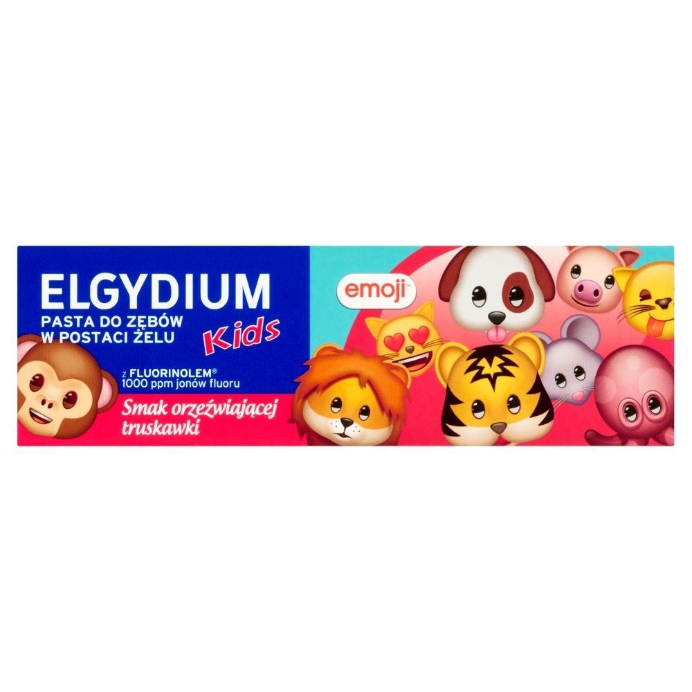 Elgydium Elgydium Emoji Kids, pasta d/zęb.,orzeźw.trusk.,3-6 lat,50ml