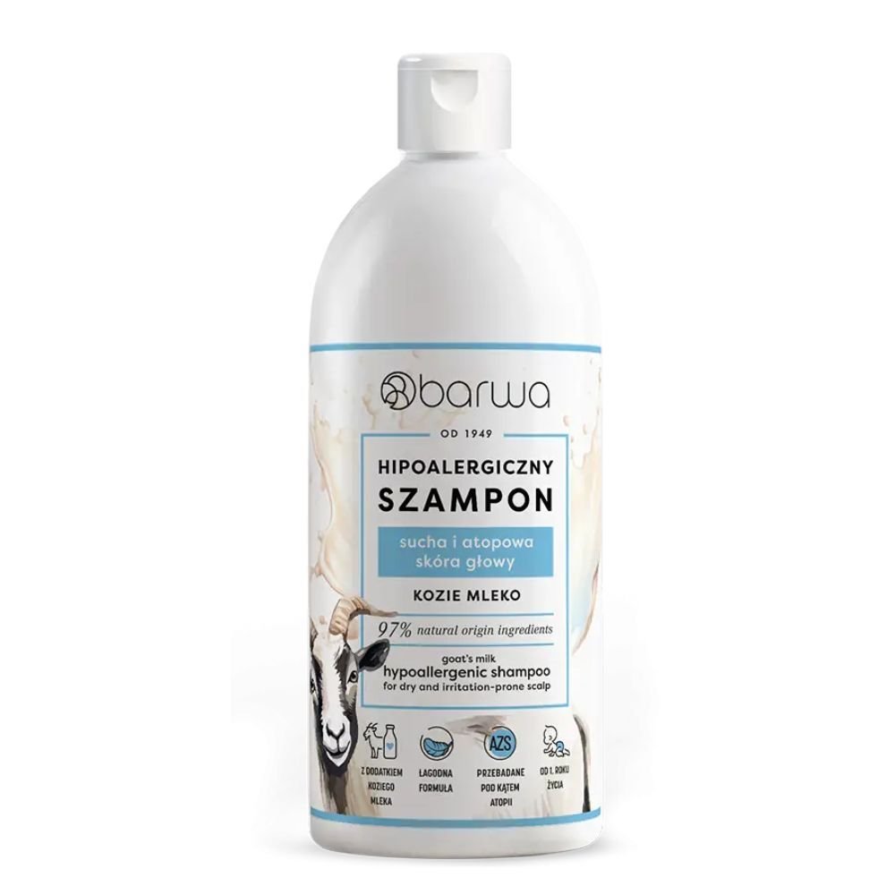 BARWA Barwa Hiopalergiczna Szampon Do Włosów Kozie Mleko 400ml