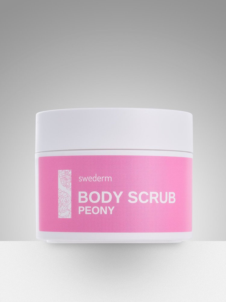 Swederm Swederm Body Scrub, peeling, cukrowy, zapach piwonii, 275 g — Inhaltsstoffe i ocena
