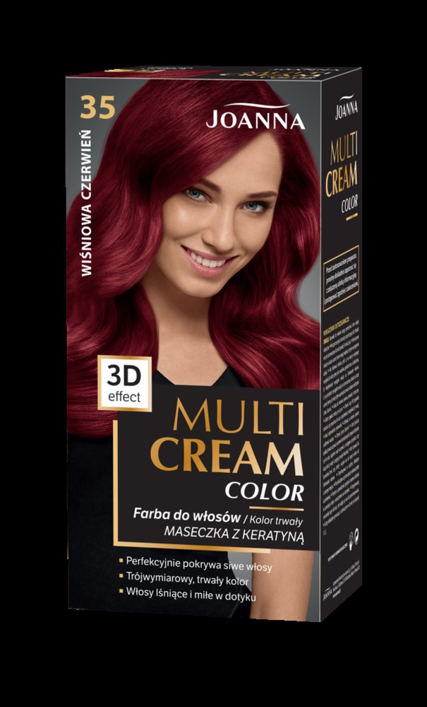 Joanna Joanna Multi Cream farba 35 wiśniowa czerwień — Inhaltsstoffe i ocena