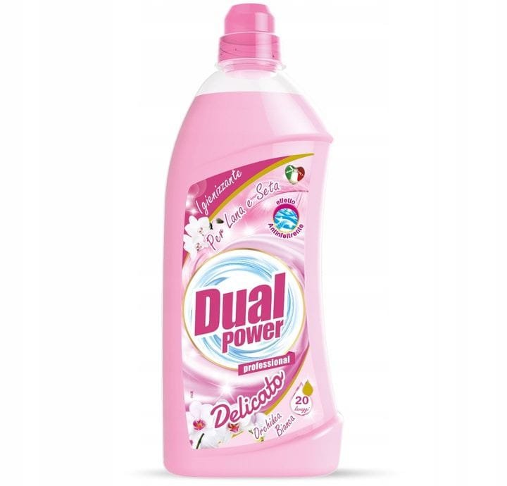 Dual Dual Power Delicato 1L – włoski żel do prania delikatnych tkanin, 20 prań, ochrona włókien i subtelny zapach — Inhaltsstoffe i ocena