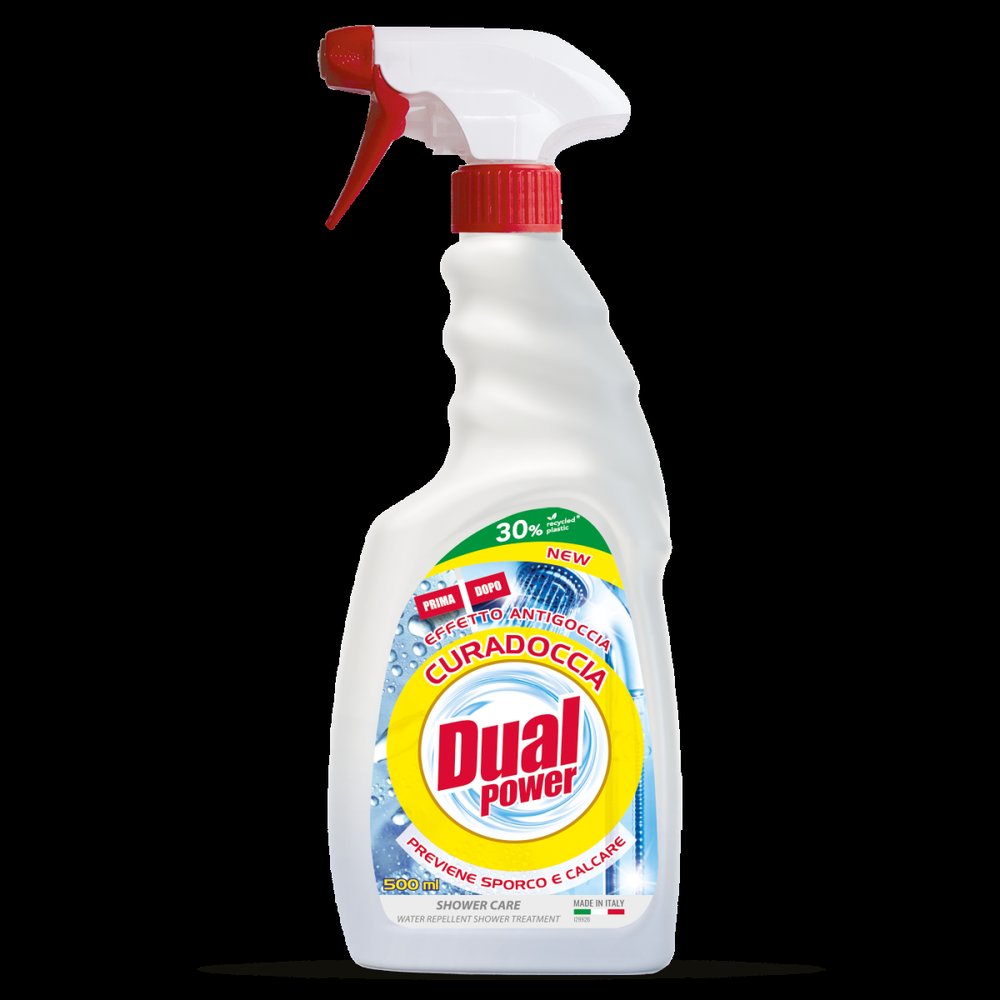 Dual Dual Power Curadoccia 500 ml – włoski płyn do czyszczenia kabin prysznicowych i łazienek — Inhaltsstoffe i ocena