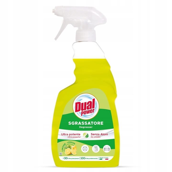 Dual Dual Power Sgrassatore Limone 750 ml – włoski odtłuszczacz o zapachu cytryny — Inhaltsstoffe i ocena