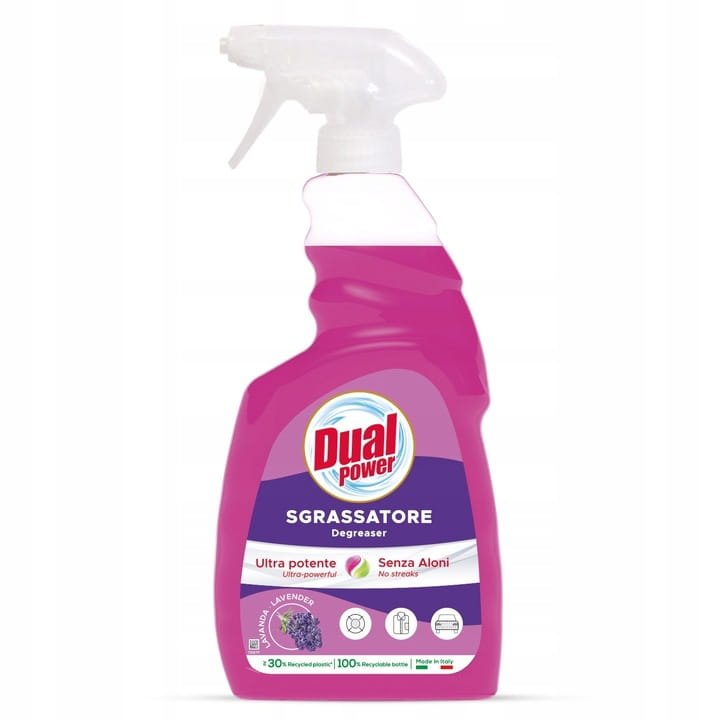Dual Dual Power Sgrassatore Lavender 750 ml – włoski odtłuszczacz o zapachu lawendy