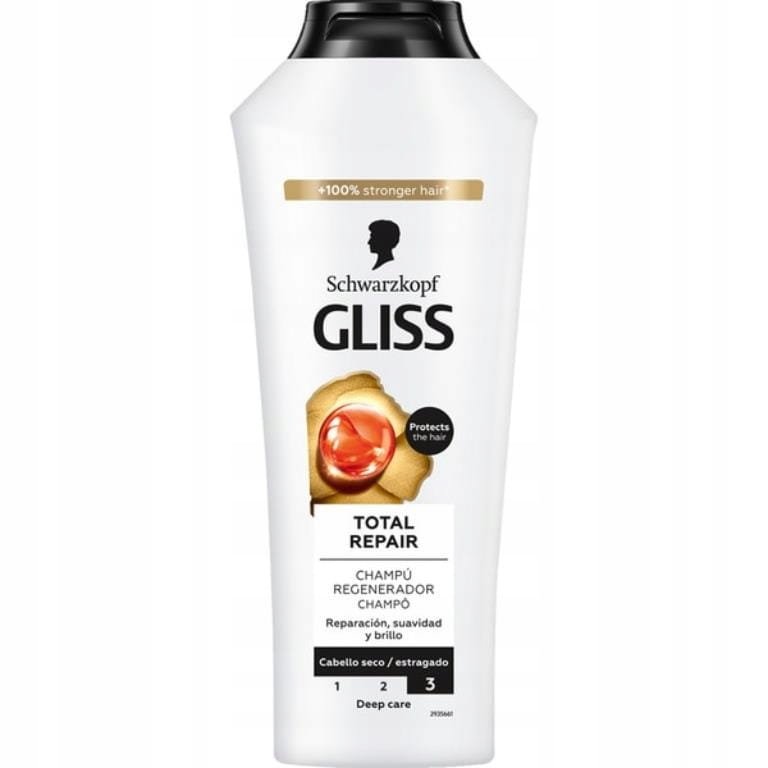 Gliss Gliss Total Repair Regenerierendes Shampoo für strapaziertes Haar, 400 ml — Inhaltsstoffe und Bewertung