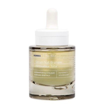 KORRES Korres Black Pine Overnight Total Revival Serum - Dwufazowe ujędrniające serum do twarzy na noc 30ml
