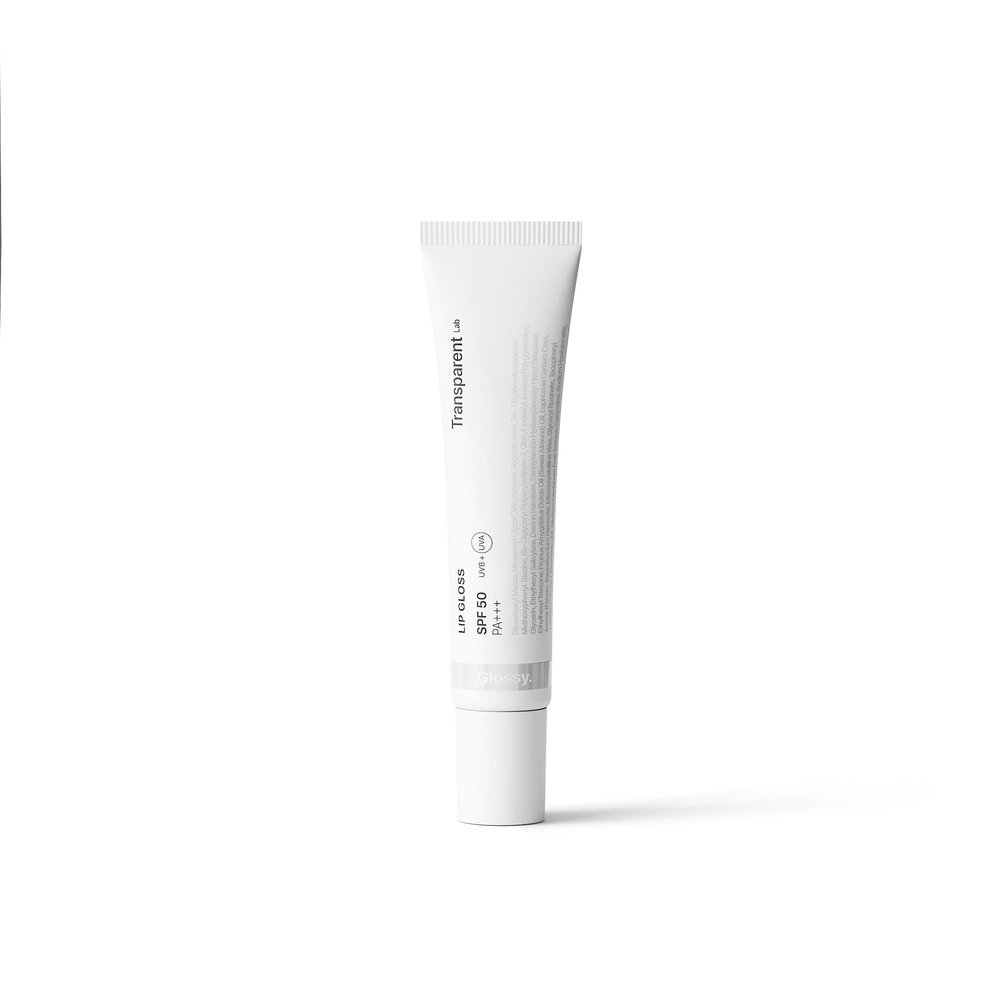 Transparent Lab Lip Gloss Glossy SPF50 - feuchtigkeitsspendend Lotion für die Lippen 15 ml