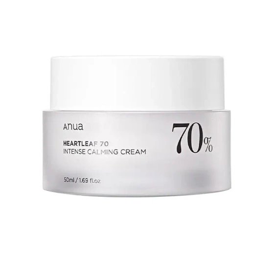 Anua Anua Heartleaf 70% Intense Calming Cream - Intensywnie kojący krem do twarzy 50ml — Inhaltsstoffe i ocena